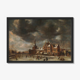 The Blauwpoort in Leiden in the Winter by Abraham Beerstraten - thumbnail_1_bf_66fe68cc8213847b6f357bd1